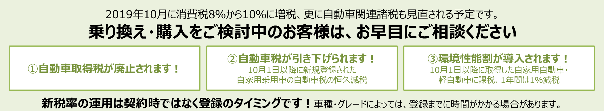 消費税増税に関するご案内